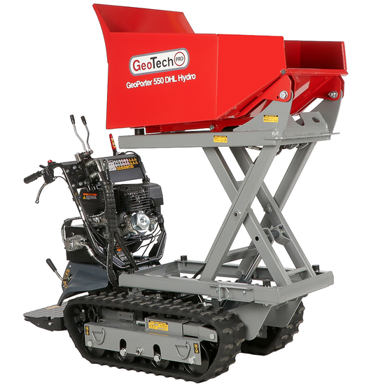 GeoTech Pro GeoPorter 550 DHL Hydro - Motocarriola cassone alzabile a pantografo
