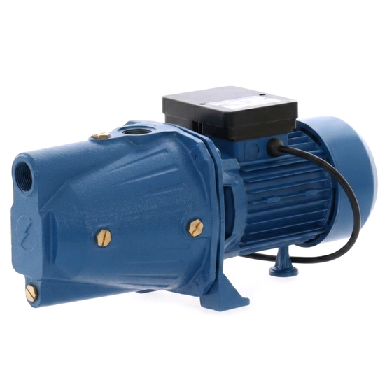 Hyundai JET100L - Elettropompa autoadescante da giardino con attacchi da 1" (25mm) - Acque chiare - 750 W