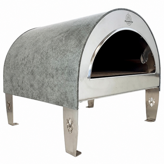 Pizza Party Ardore Perla - Forno a gas per pizza da esterno - Camera di cottura 40x40 cm - Piano cottura in mattoni refrattari