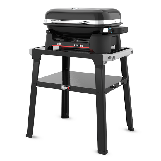 Weber Lumin con stand 1501652 - Barbecue elettrico portatile