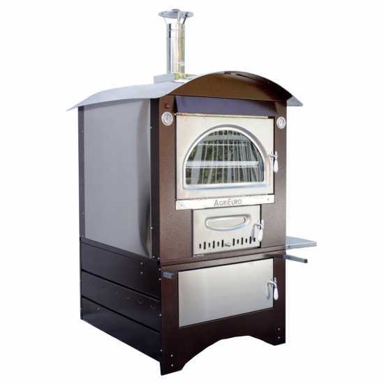 Forno a legna AgriEuro Maximus 100 Deluxe EXT Inox – in Offerta su AgriEuro