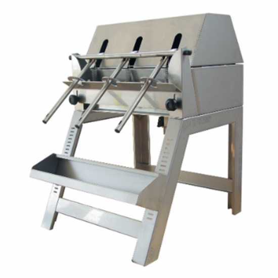 Enotecnica Pillan 3B INOX - Riempitrice manuale a 3 attacchi con beccucci serbatoio e struttura in acciaio inox