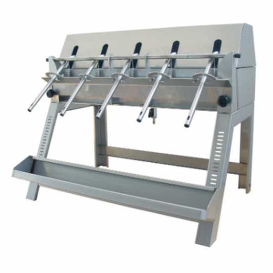Enotecnica Pillan 5B INOX - Riempitrice manuale a 5 attacchi con beccucci serbatoio e struttura in acciaio inox