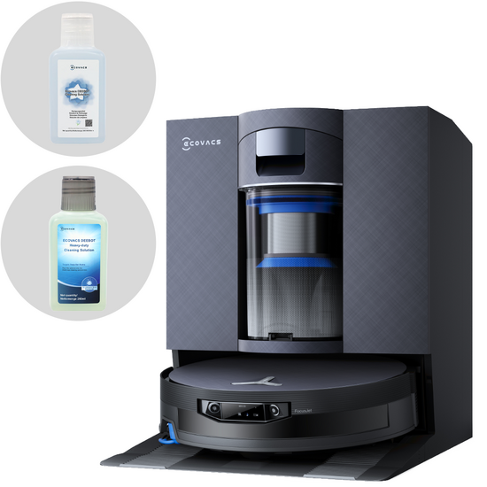 Ecovacs DEEBOT X12 OmniCyclone - Robot aspirapolvere e lavapavimenti - Stazione automatica e OZMO Roller 3.0