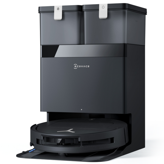 Ecovacs DEEBOT T50 OMNI Gen3 Nero - Robot aspirapolvere e lavapavimenti - Stazione automatica e aspirazione 25.000 Pa