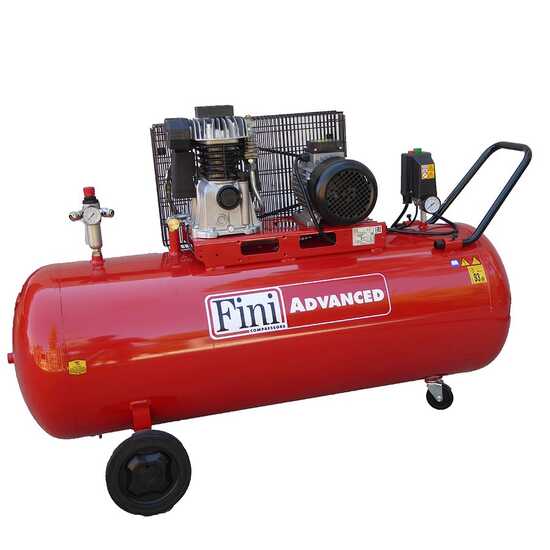 Fini Advanced MK 103-200-3 - Compressore aria elettrico trifase a cinghia - motore 3 HP - 200 lt