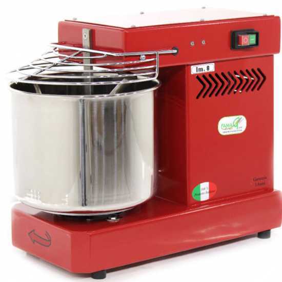 Famag IM 8/230 1 Velocit&agrave; Rosso - Impastatrice a spirale 8 Kg