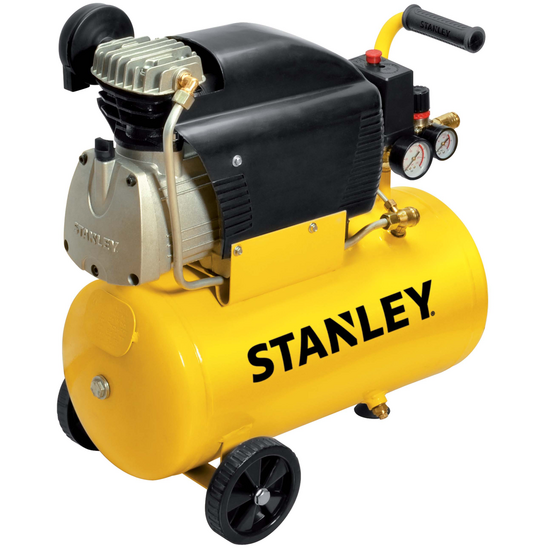 Stanley D210/8/24 - Compressore aria elettrico monofase - Motore 2 HP - 24 lt