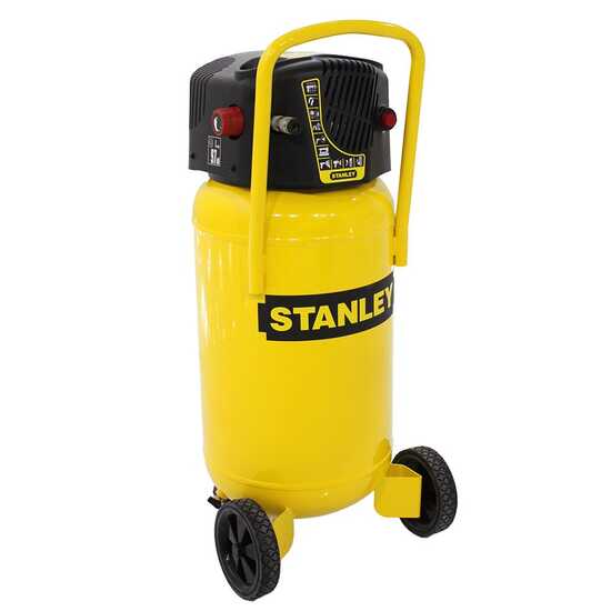 Stanley D230/10/50V - Compressore aria elettrico verticale monofase, oil-less - Motore 2 HP - 50 lt