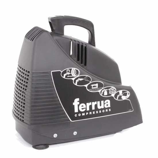 Ferrua Family - Compressore aria elettrico portatile, oil-less - Motore 1.5 HP