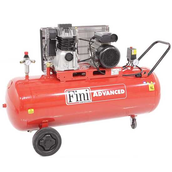 Fini Advanced MK 103-150-3M - Compressore aria elettrico monofase a cinghia - motore 3 HP - 150 lt