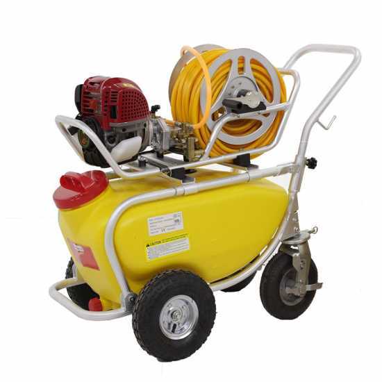GeoTech SP 1050 4S ALU - Pompa irroratrice a scoppio carrellata - 4 tempi a benzina