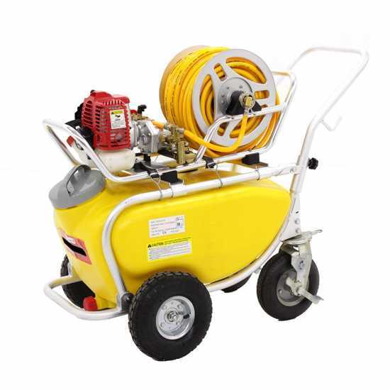 GeoTech SP 1050 2S ALU - Pompa irroratrice a scoppio carrellata - 2 tempi a miscela