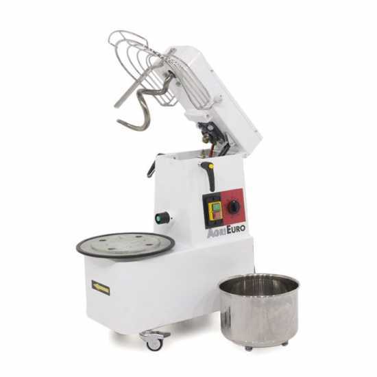 AgriEuro Top-Line Mixer 500 S Deluxe - Impastatrice ribaltabile a spirale - 5 Kg - 7L