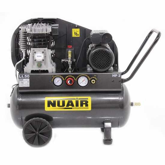 Nuair B 2800B/2M/50 TECH - Compressore elettrico monofase a cinghia - Motore 2 HP - 50 lt