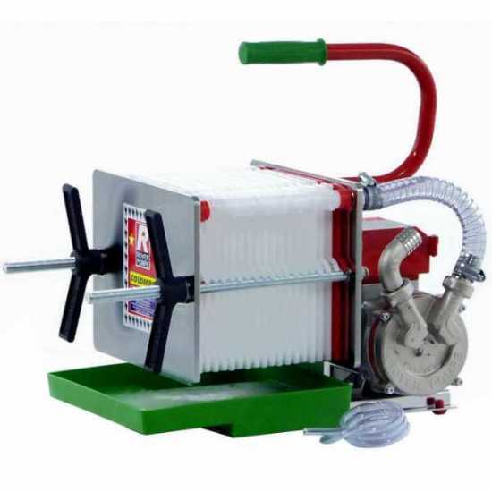 Rover Colombo 18 Oil Inox - Filtro per olio a cartoni e piastre - Pompa per olio in Novax