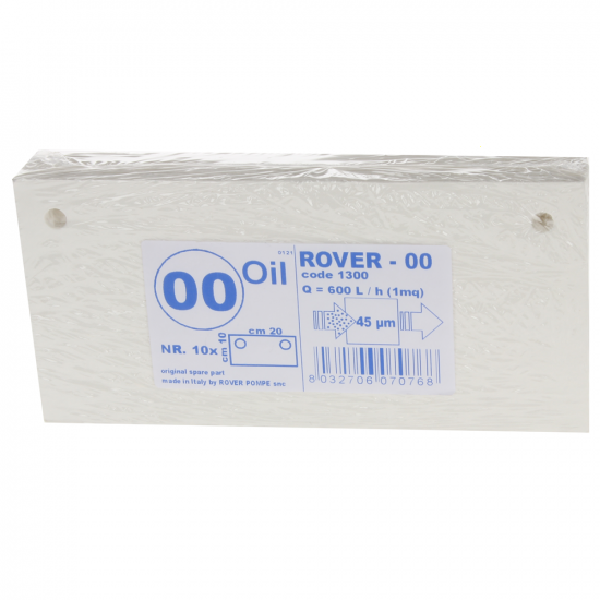 tipo 00 - Nr. 10 cartoni filtranti Rover per pompe con filtro Pulcino -