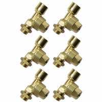 Kit 6 pezzi - Valvole antigoccia per getti e nebulizzatori - Attacco 3/8 MG - 3/8 GF