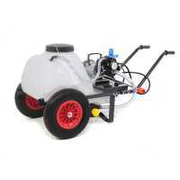 Kit motopompa irrorazione - Pompa Comet MC25 con motore elettrico con carrello e serbatoio 80L