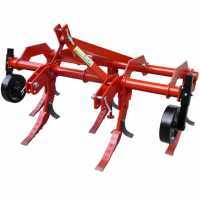Ripuntatore agricolo a trattore AgriEuro serie 200 Media 5 ancore - Con ruote in acciaio