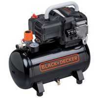 Black &amp; Decker BD195 12 NK - Compressore aria elettrico portatile monofase, oil-less - Motore 1.5 HP - 12 lt 