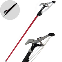 Ausonia - Svettatoio a pertica, taglio cricchetto + segaccio su asta telescopica 170-310 cm