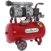 GeoTech S-AC 24.8.10 - Compressore aria elettrico silenziato 24 lt oilless - Motore 1 hp