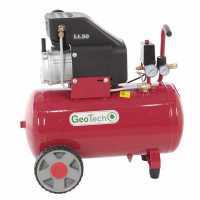 GeoTech AC 50.8.20 - Compressore aria elettrico 50 lt aria compressa - Motore 2 HP