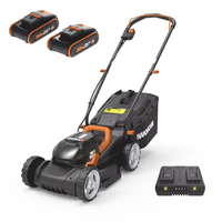 Worx WG779E - Tagliaerba a batteria - 2x20V/2,5Ah - Taglio 34 cm