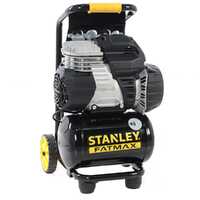 Stanley Sil Air 244/10 PCM - Compressore aria elettrico verticale monofase silenziato, oil-less - Motore 1.5 HP - 10 lt