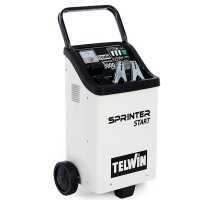 Telwin Sprinter 3000 Start - Caricabatterie auto e avviatore - batterie WET/START-STOP 12/24V