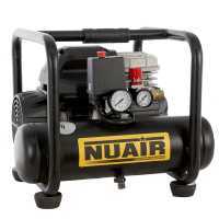 Nuair SIL 244/6 - Compressore aria elettrico portatile monofase silenziato, oil-less  - Motore 1.5 HP - 6 lt