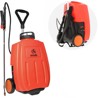 Ausonia - Pompa irroratrice a spalla carrellabile 16L - Batteria 12V - 10Ah
