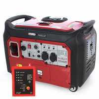 GeoTech-Pro PTGA 5000i - Generatore di corrente silenziato a inverter 4 kW - Continua 3.5 kw Monofase + ATS