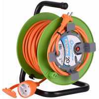 Electraline Avvolgicavo - 20m - Presa Universale Sezione 2 x 1,5 mm&sup2; (2 cavi con sezione 1,5mm&sup2;)
