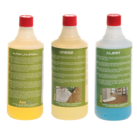Set 3 detergenti professionali - Specifici per la pulizia di interni e esterni - 3 flaconi da 1 lt