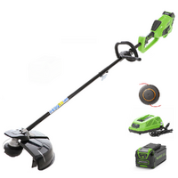 PROMO Greenworks GD40BC - Decespugliatore elettrico a batteria - 4Ah/40V
