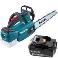 Makita DUC254C - Elettrosega a batteria 18V 3Ah - Barra Carving da 25cm