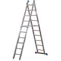 Marchetti Azzurra A2, 2x10 gradini, 5.30 mt - Scala in alluminio allungabile