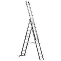 Marchetti Azzurra A3 A312, 3x12 gradini, 8.65 m - Scala in alluminio allungabile - Altezza stimata operativa 9.65 m