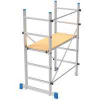 Marchetti Minio - Trabattello in alluminio - Base 80cm - Compatto e portatile - Altezza 1,52m