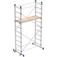 Marchetti Team Eco - Trabattello in alluminio - Base 100cm - Compatto e portatile - Altezza 2.9m