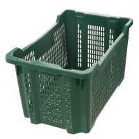 Nr. 52 Cassette in plastica multiuso impilabili e sovrapponibili con laterali rinforzati