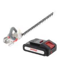 Ikra IAHS 20-1 - Tagliasiepi elettrico a batteria al litio 20V/2Ah - Lama da 54 cm