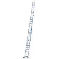Facal Super Prima P450-3F, 13+14+14 gradini, 10.80 m - Scala in alluminio con fune - Altezza stimata operativa 11.70 m