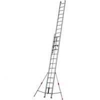 Facal Roller, 2x13 gradini, altezza 7.1 mt - Scala a rotaia con fune in alluminio