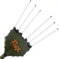 Oliviero Flex Basic - Abbacchiatore elettrico a batteria telescopico, asta in alluminio 220-340 cm