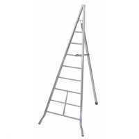 Facal AGRI AG300 - Scala a tre piedi agricola in alluminio, 8 gradini, 3 m - da potatura - conica - Altezza stimata operativa 4 m