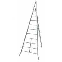 Facal AGRI AG350 - Scala a tre piedi agricola in alluminio, 10 gradini, 3.50 m - da potatura - conica - Altezza stimata operativa 4.50 m