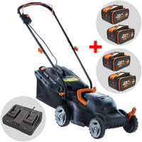 Worx WG779E.1 - Tagliaerba a batteria 2x20V/4Ah + in omaggio 2x20V/4Ah - Taglio 34 cm